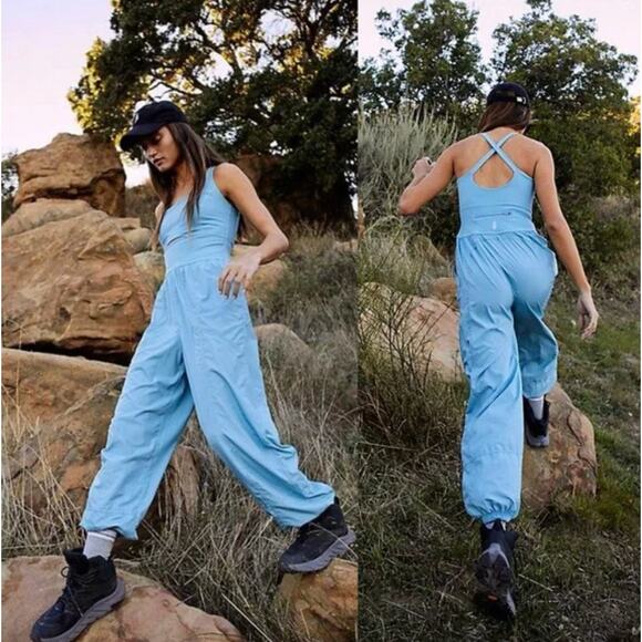 NWT Free People Righteous Onesie Jumpsuit Falling Water...